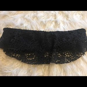 Black lace bikini top